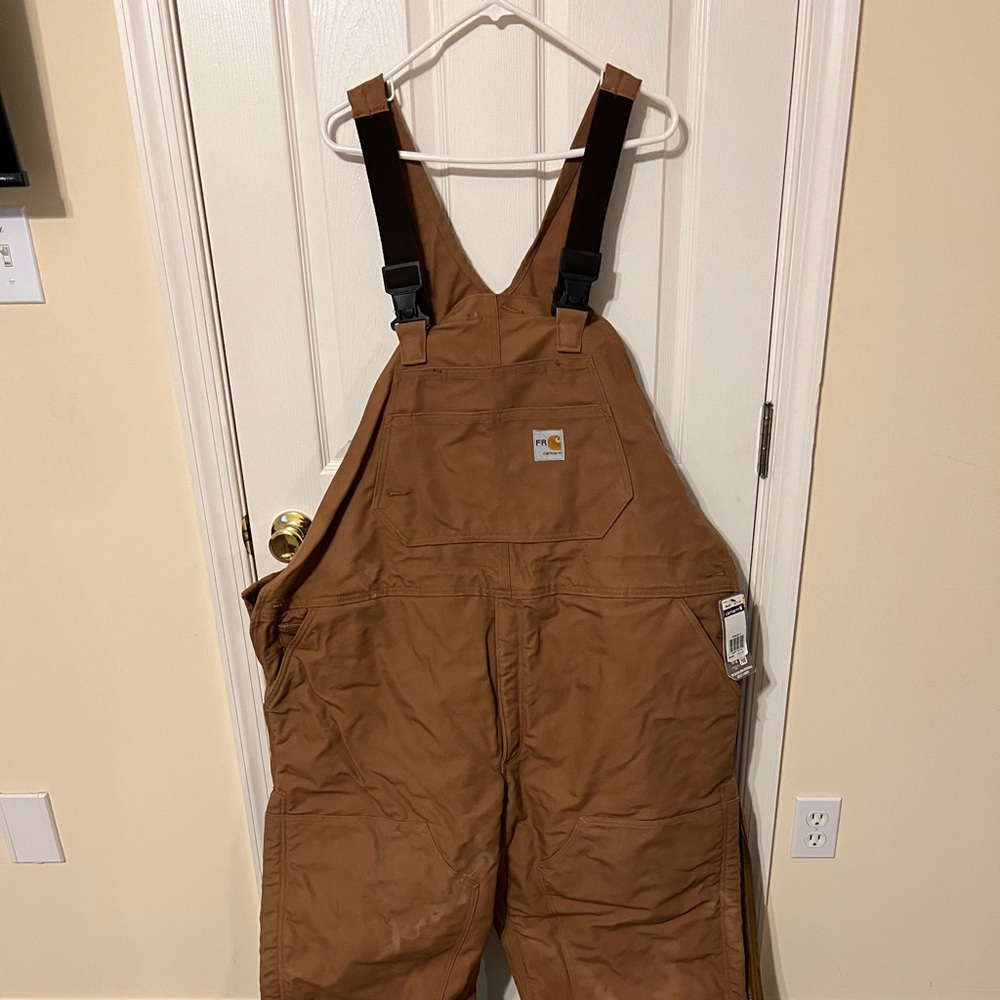 Carhartt FR quilted overalls MENS 48X30